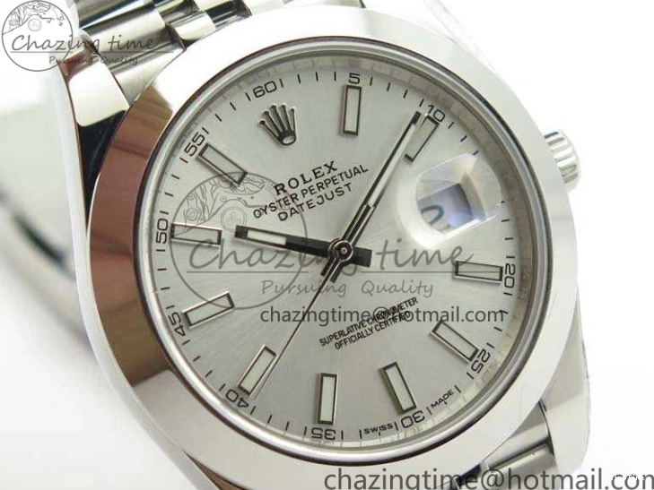 MiroTime 0401 Packable DateJust 228238 Smooth Bezel SS Noob 1:1 Best Edition Silver Sticks Dial On Jubilee Bracelet A 3506